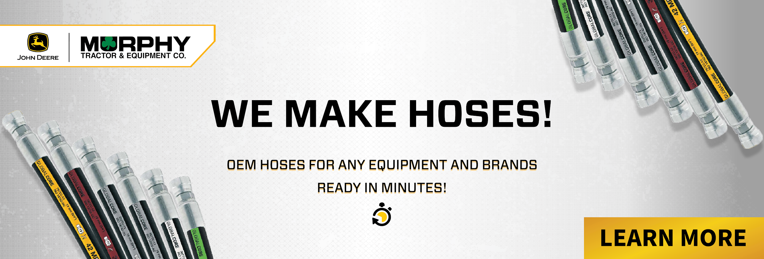 We Make Hoses! OEM Hoses for any equipment and brands ready in minutes