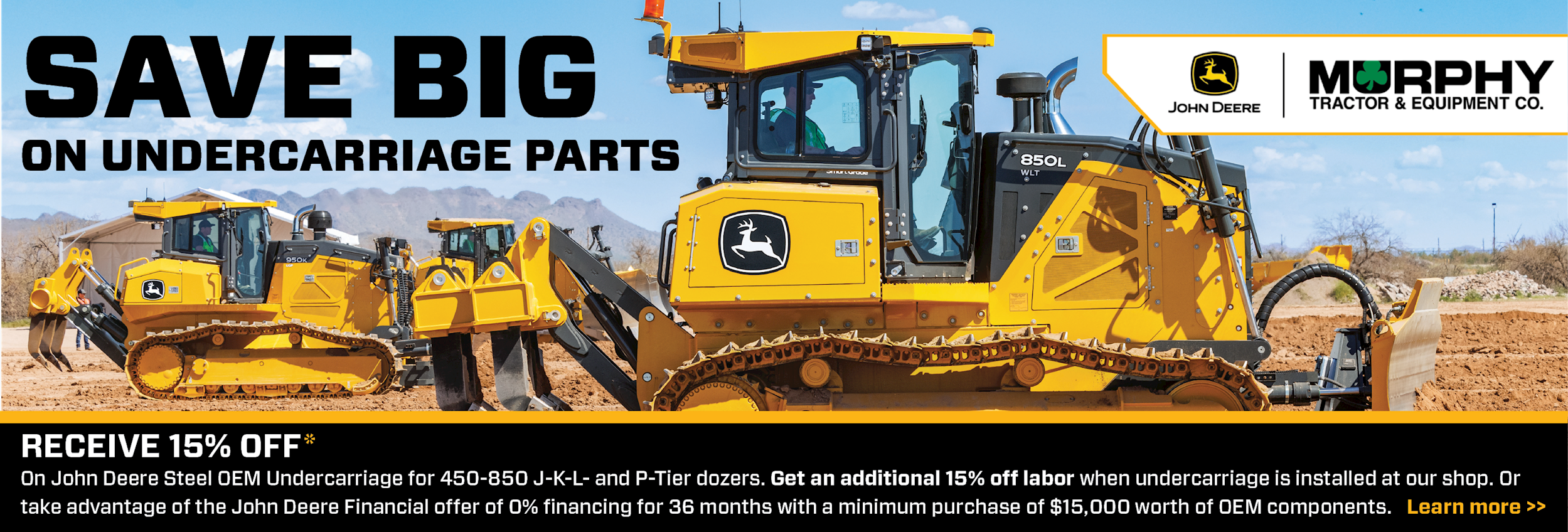 Save big on undercarriage parts
