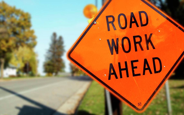 Road Work Near Branch