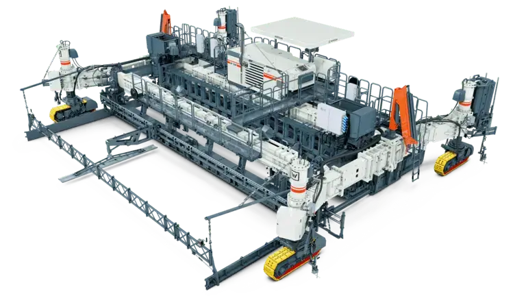 Large industrial machinery with advanced construction components.